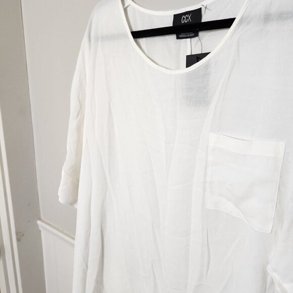 CITY CHIC White Easy Weekend Top - Picture 3 of 6